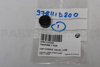 978111D200 CAP-CHARGE VALVE, LOW