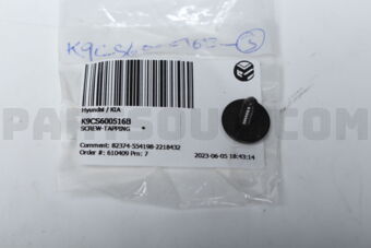 K9CS600516B SCREW-TAPPING      *