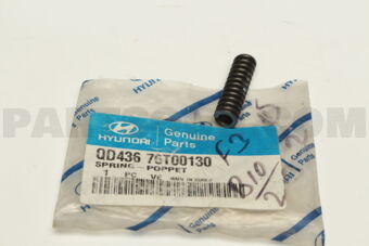 QD43676T00130 SPRINGPOPPET