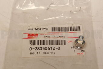 0280506120 BOLT; HEX-HD