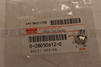 0280506120 BOLT; HEX-HD