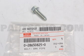 0286508250 BOLT; BRK PIPE