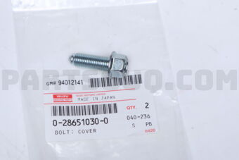 0286510300 BOLT; COVER