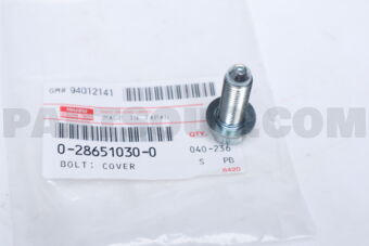 0286510300 BOLT; COVER