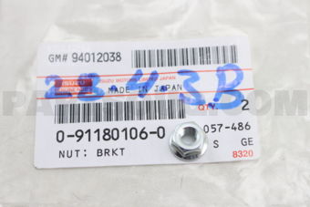 0911801060 NUT;BRAKE