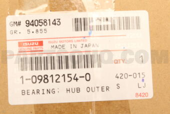 1098121540 BEARING; HUB OU