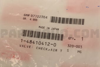 1484104120 VALVE; CHECK