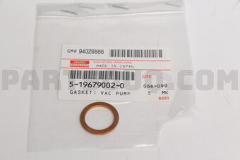 5196790020 GASKET; VAC PUM