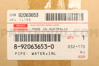 8920636530 PIPE; WATER