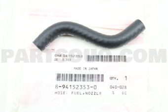 8941523530 HOSE; FUEL,N