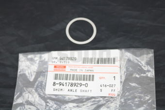 8941789290 SHIM; AXLE S