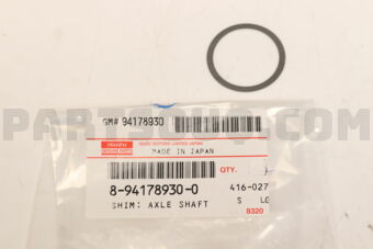 8941789300 SHIM; AXLE S