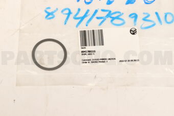 8941789310 SHIM; AXLE S