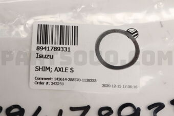 8941789331 SHIM; AXLE S