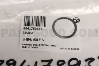 8941789331 SHIM; AXLE S