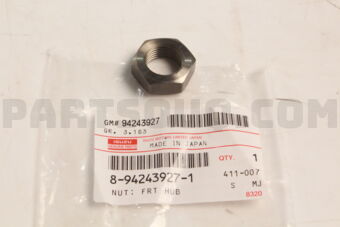 8942439271 NUT; FRT HUB