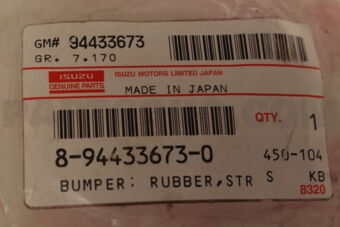 8944336730 BUMPER; RUBB