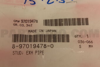 8970194780 STUD; EXH PIPE