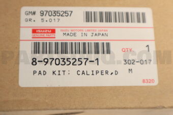 8970352571 PAD KIT; CAL