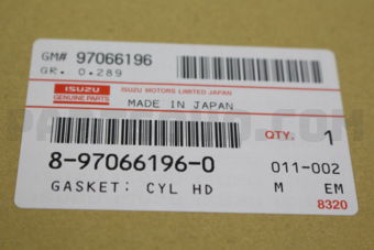 8970661960 GASKET; CYL