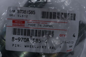 8970815854 PIN; WHEEL,FRT