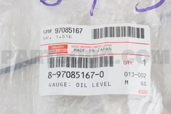 8970851670 GAUGE; OIL L