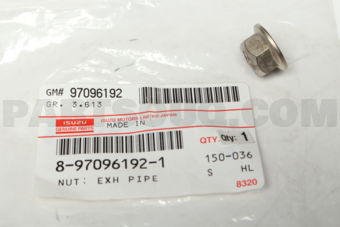 8970961921 NUT; EXH PIP
