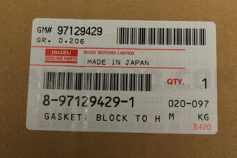 8971294291 GASKET; BLOCK T