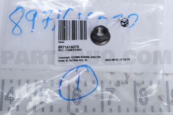 8971616070 NUT; TURBOCHARG