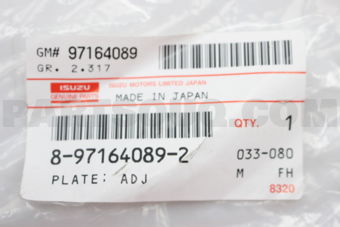 8971640892 PLATE; ADJ