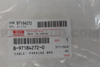 8971842720 CABLE; PARKI