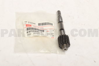 8972535601 GEAR; DRIVEN