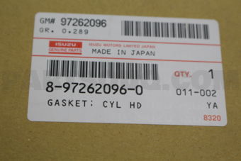 8972620960 GASKET; CYL
