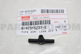 8973152312 PIPE ASM; LEAK