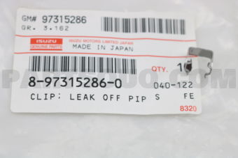 8973152860 Clip; Leak Off