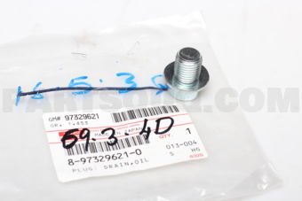 8973296210 PLUG; DRAIN,OIL