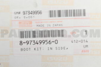 8973499560 BOOT KIT; IN SI