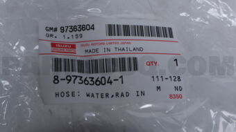 8973636040 HOSE; WATER,RAD