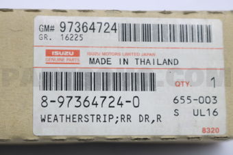 8973647240 WEATHERSTRIP; R
