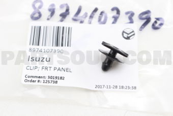 8974107390 CLIP; FRT PANEL