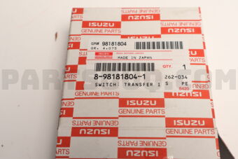 8974174710 Isuzu SWITCH; POWER W