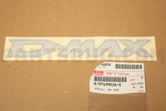 8974990260 DECAL; RR END
