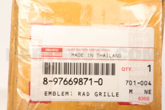 8976698710 EMBLEM; RAD GRI
