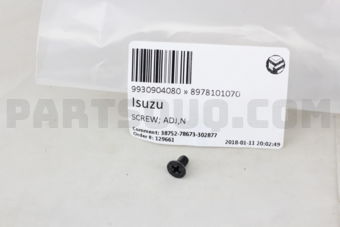 8978101070 SCREW; DIVIS