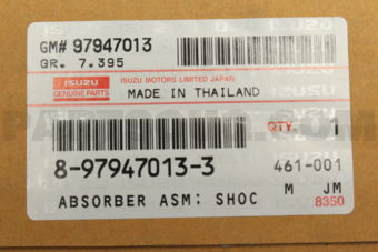 8979470132 Absorber Asm; Shock,Rr