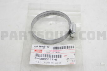 8980001170 CLIP; RUBBER HO