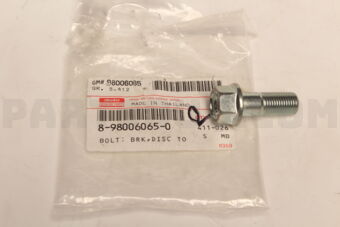 8980060650 BOLT; BRK,DISC
