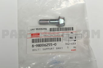 8980062550 BOLT; SUPPORT B
