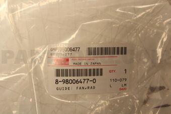 8980064770 GUIDE; FAN,RAD