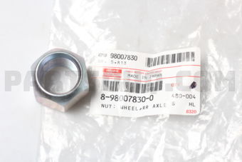 8980078300 NUT; WHEEL,RR A